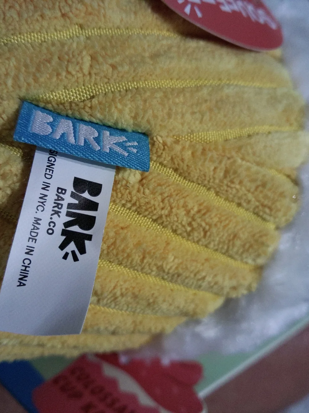 Bark Yellow Cupcake Plush with White Frosting and Sprinkles